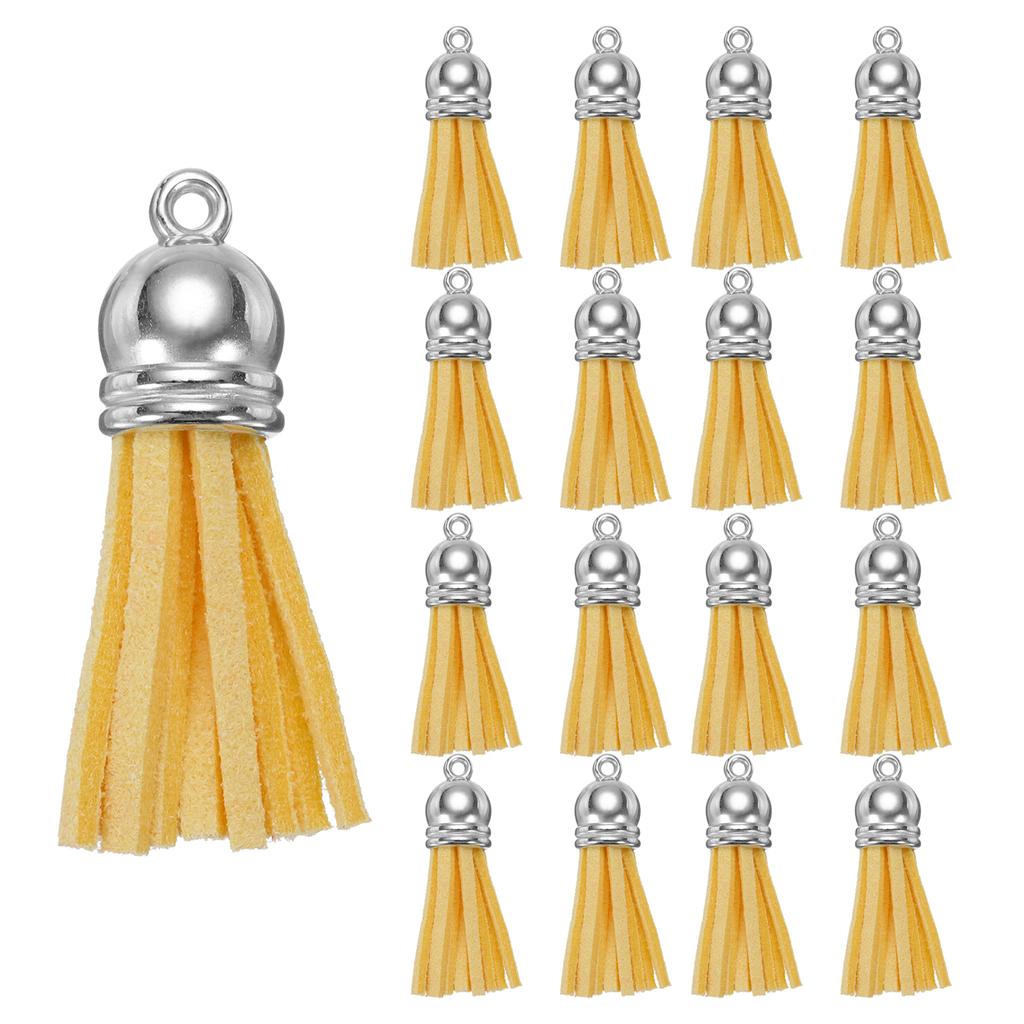 200 szt. Chwosty do breloczków, Hurtowe skórzane chwosty do rękodzieła, Kolorowe wisiorki z chwostami do akrylowych półfabrykatów, Kolczyki