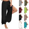 Women's Summer Casual Wide Leg Pants In Premium Quality Solid Color Design