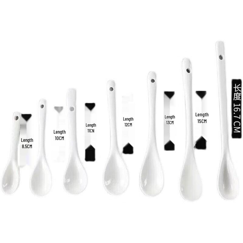 Mini Ceramic Long Handle Coffee and Dessert Spoon