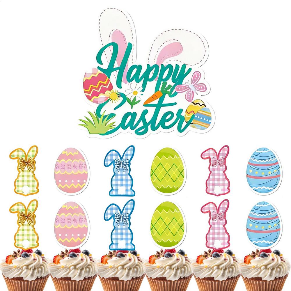 Easter Party Decorations Bunting Garland Welcome Backdrop Colorful Easter Banner Decorations For Home Farmhouse Fireplace Tree