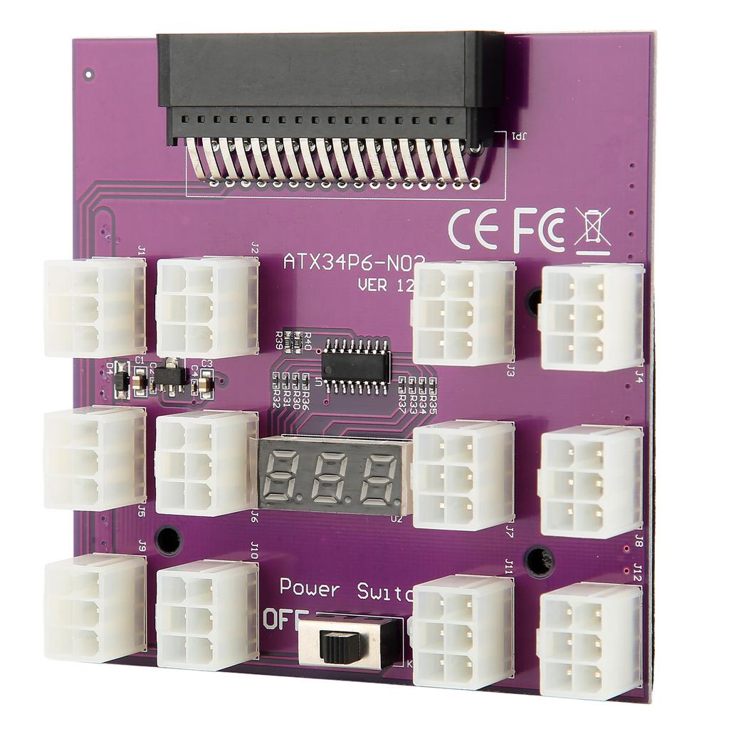 Power Supply Breakout Board Adapter 12 Connectors Power Distribution Board Module for 7001484 Power Supply