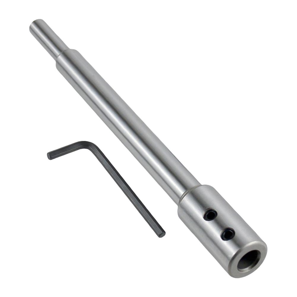 Drill Bit Extension Rod Reusable Woodworking Milling Cutter Bit Extension Chuck Router Bits for Start Deep Hole Turning