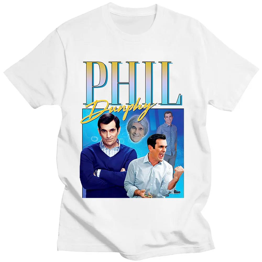 Phil Dunphy TV Show T Shirt Women Harajuku Interesting Graphics Short Sleeve Unisex Tee Tops Cotton Plus Size Casual Streetwear
