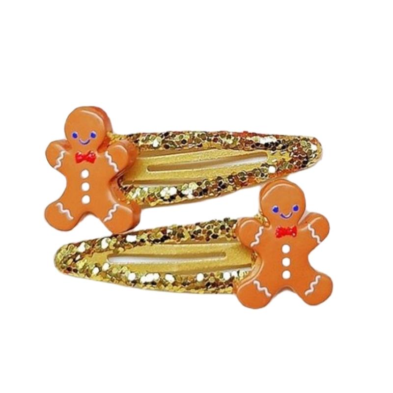 Lovely Christmas Hair Clip Sequined Nonslip Strong Clip Santa/Tree Decors For Christmas Holiday Hair Styling Accessories