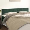 VidaXL 2x Têtes de Lit Meubles de Chambre à Coucher Accessoires de Lit Simple Têtes de Cadre de Lit Intérieur Vert Foncé 346183