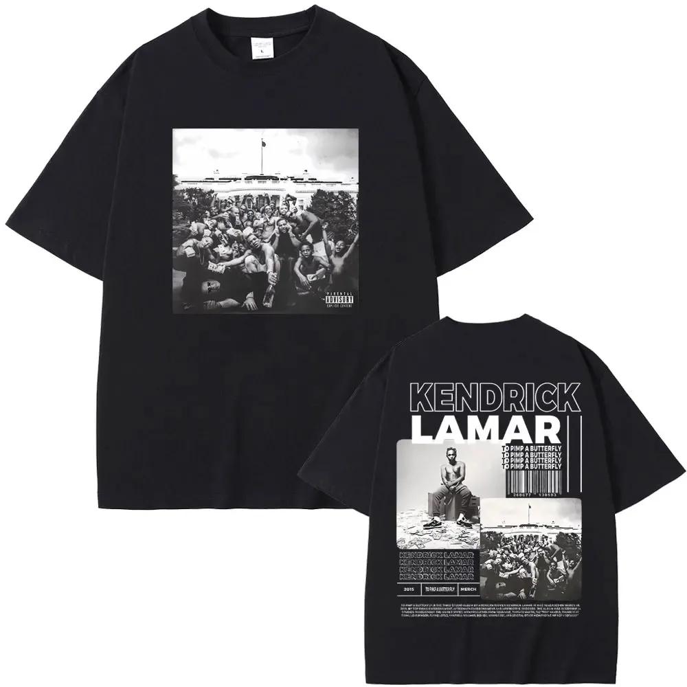 Rapper Kendrick Lamar Pimp A Butterfly Mr. Morale & The Big Steppers Album Graphic Print Tshirt Male Hip Hop Casual Tees