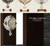 European Retro Pastoral Quartz Wall Clock for Living Room - Simple Creative Design
