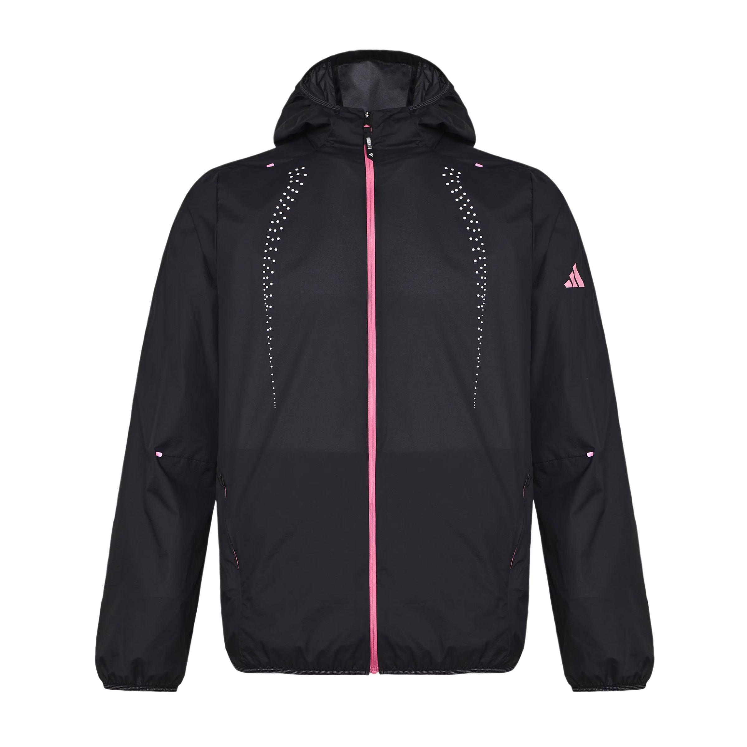 Adidas Rim Lightweight Windproof Fitted Sports Zip-Up Hooded Long Sleeve Running Jacket Men jackets KR5098 S