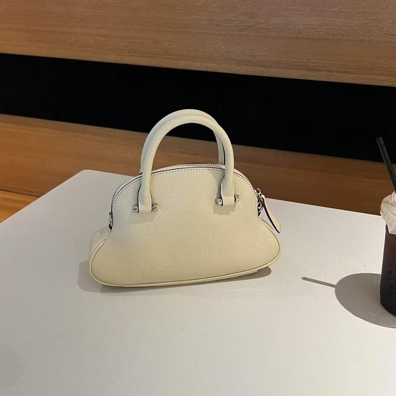 

2025 Новая кожаная женская сумка первый слой коровьей кожи маленькая поясная мини-маленькая сумка-ракушка трансграничная сумка на плечо сумка через плечо 23.5*14*8CM