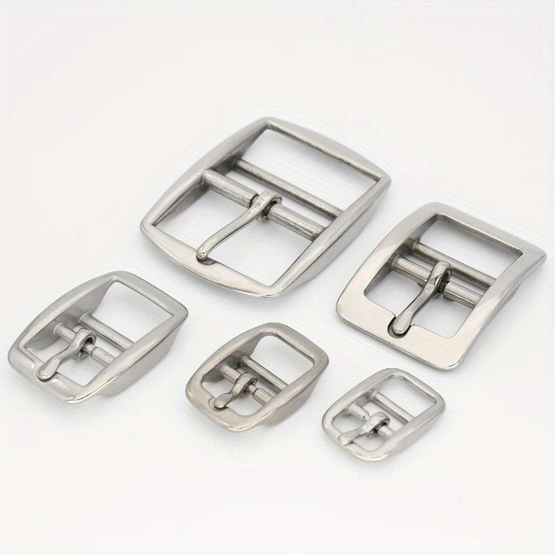 1pc Stainless Steel Adjustable Belt Buckle Double-bar Pin Buckle Tri-glide Slider Horse Halter Harness Accessories Strap Parts