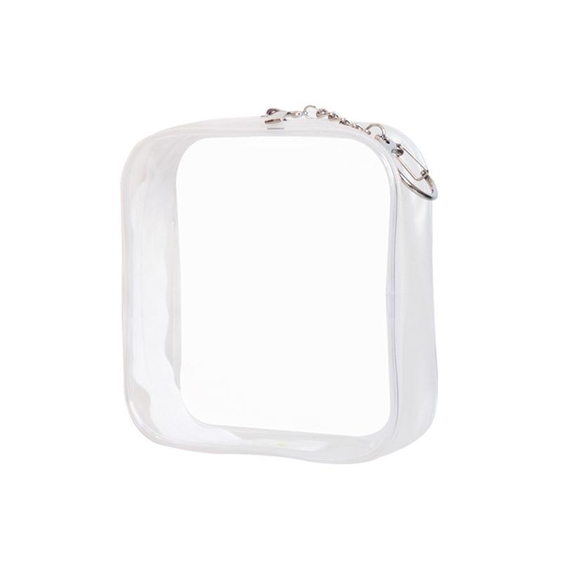 

Прозрачный ПВХ кукольный дисплей защитный чехол милый кукольный мешок для хранения брелок подвеска белый