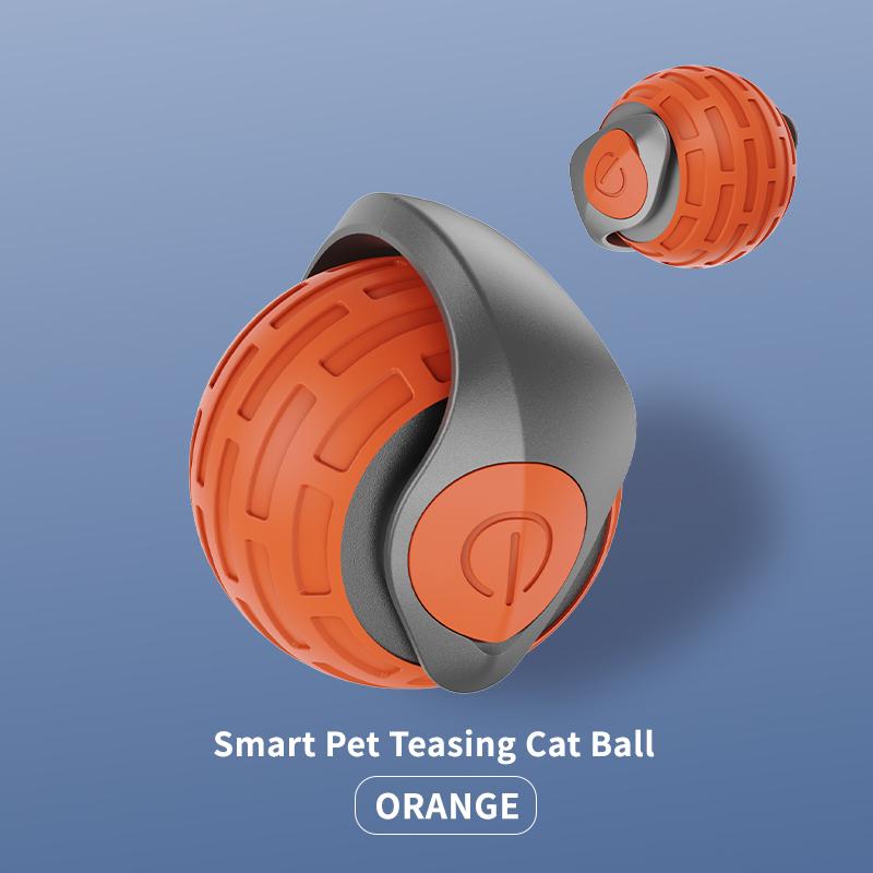 Smart Interactive Cat Toys Ball Auto Electric Rolling Ball Toys for Cat Kitty Pet Automatic Training USB Rechargeable Cat Toy