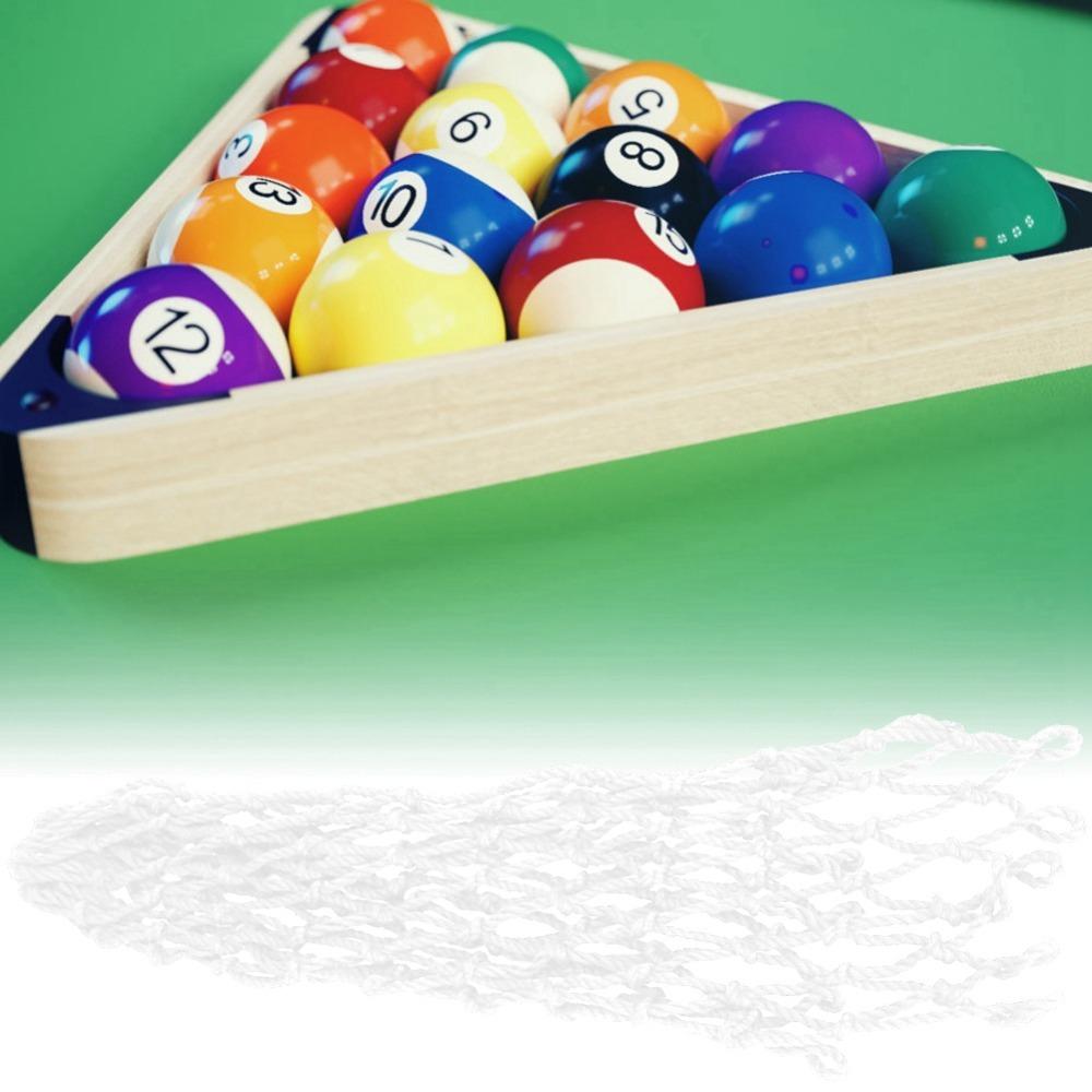 

6pcs Woven Mesh Billiards Table Pocket Cotton Thread Billiards Mesh Pocket Billiards Clubs white