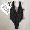 Women's One-Piece Snake Print Hot Stitching Sexy Straps With Chest Pads Without Steel Bbra Swimsuit