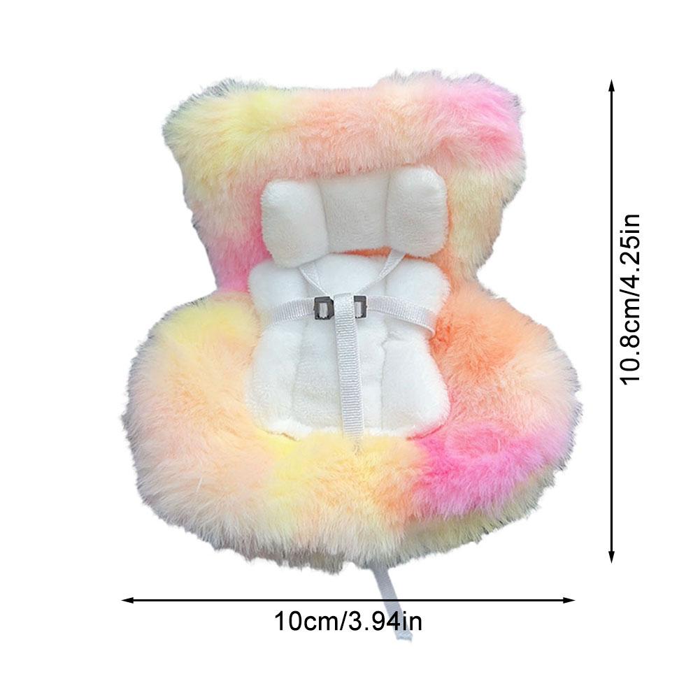 Car Doll Safety Seat Kawaii Doll Plush Seat Car Air Aromatreatment Decoration Suit for All Dolls