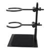 Pour Over Coffee Dripper Stand Multipurpose Double Layer Coffee Dripper Station with Glass Coffee Pot Black Coffee Cup