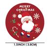 3.8Cm Christmas Roll Stickers Kraft Adhesive Labels