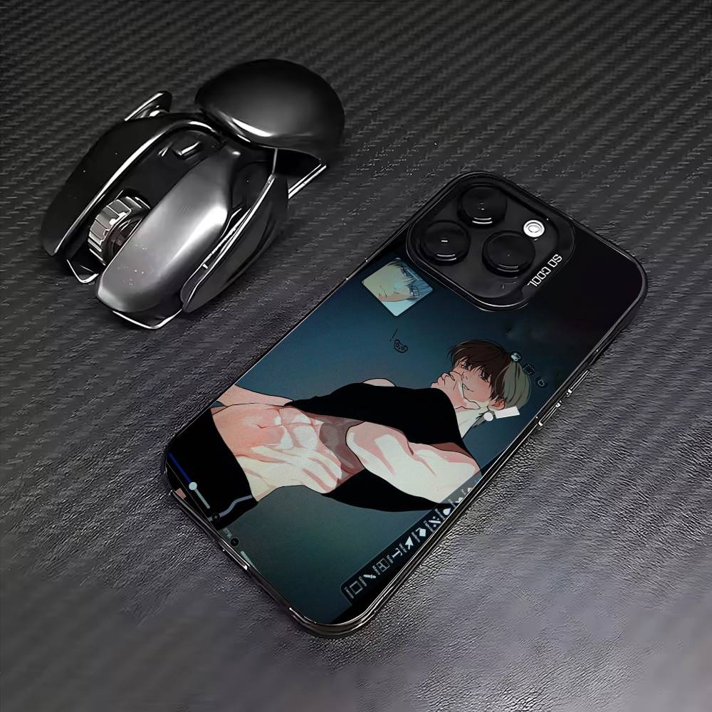

Корейские комиксы Lost In The Cloud Чехол для телефона для iPhone17,16,15,14,13,12,11 Plus,Pro Max Цветной Посеребренный Внутренний Чехол iPhone14Pro