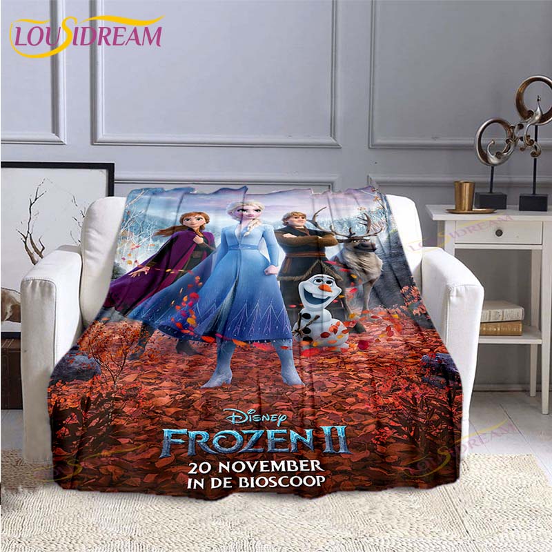 Gefrorene Mode-Decke Anime Flanell Bett-Überwurf Weiche 3D-bedruckte Cartoon-Decke Sofa Reise Camping Kinderdecke