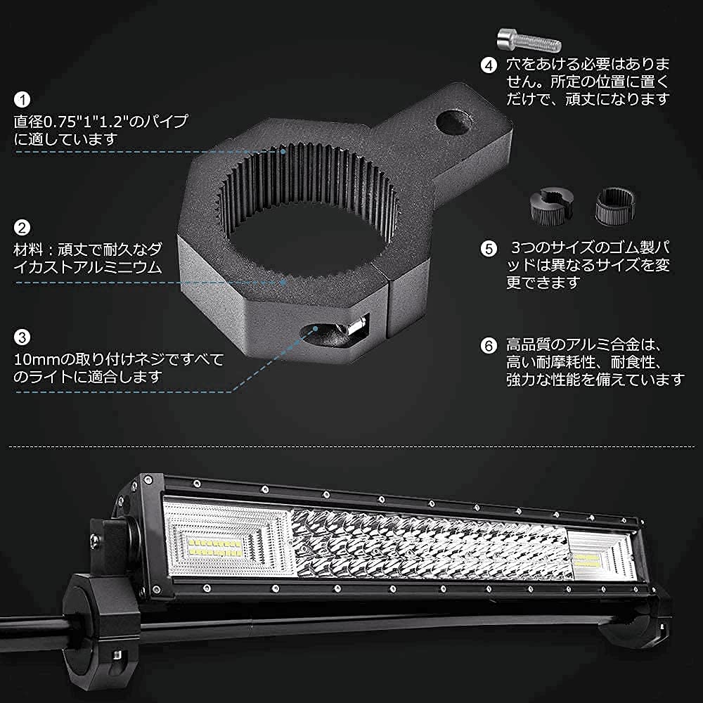 Samman Mounting Bracket, Pipe Attachment Type, Roof Carrier, Stainless Steel, Durable, No Drilling Required,