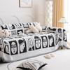 Cartoon Face Blanket Chenille Soft Sofa Cover Four Season Dustproof Anti-cat Scratch Protection Sofa Throw Picnic Blanket Mat