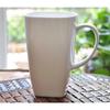 600ML, tazas de té grandes de porcelana blanca lisa, taza cuadrada de porcelana para agua matutina, taza de café de cerámica, vaso de café