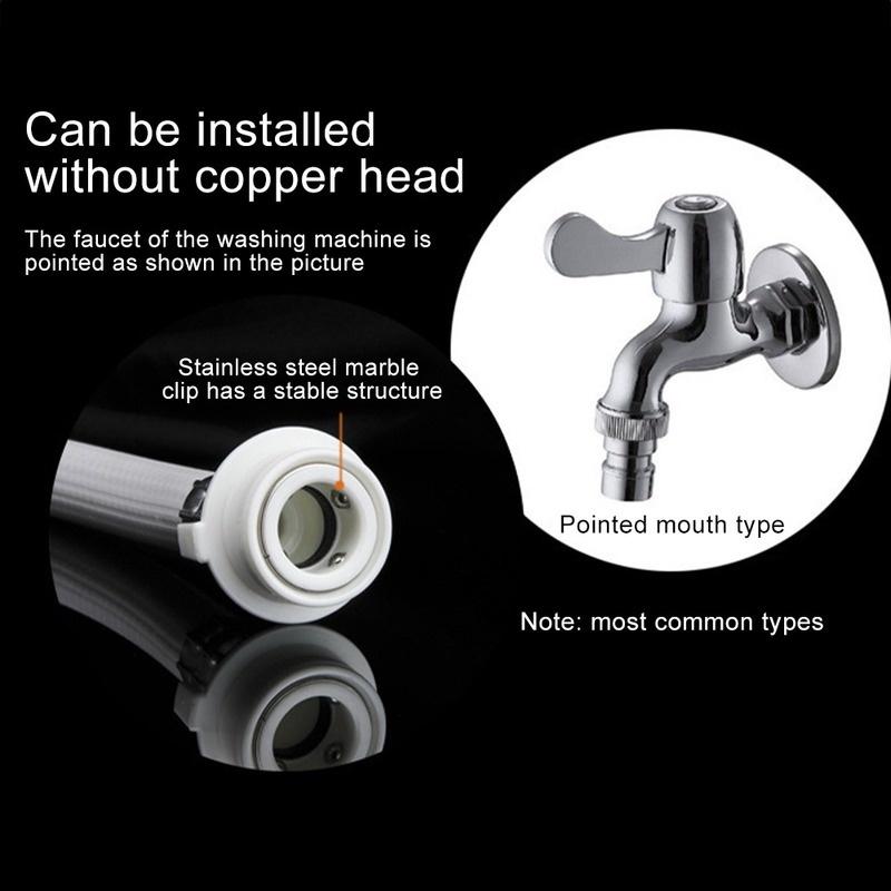 1 buc 1,5 m mașină de spălat automată mașină de spălat vase țeavă de admisie antiexplozie furtun de umplere de alimentare cu apă tip universal 6 puncte interfață 25mm