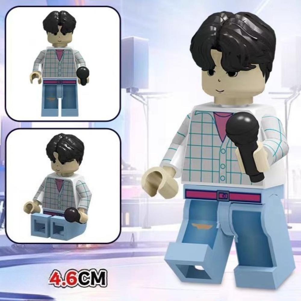 8 Stück Kpop Dämonenjäger Zusammenbau Bausteine, Rumi Mira Zoey Sussy Figuren Statuen, Sammlung für Mädchenfans Weihnachtsgeschenk