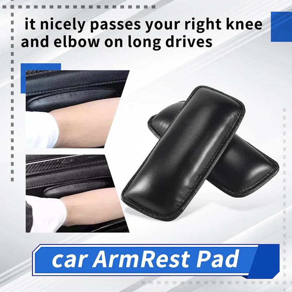 Soft Comfortable Armrest Pads Wear-resistant Armrest PU leather Car Armrest Pads Soft Leather Center Console Knee Pad