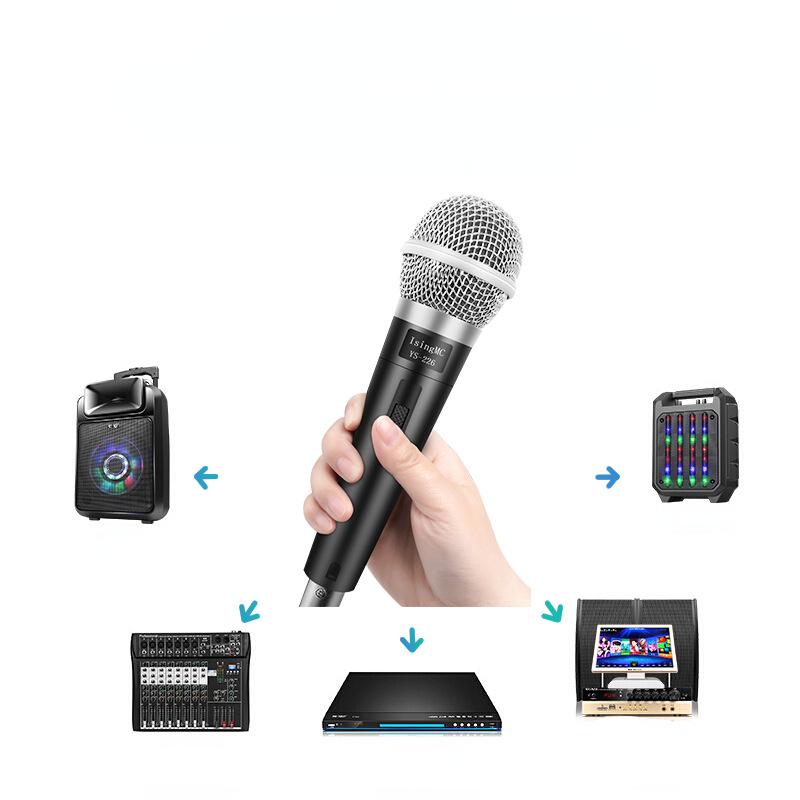 Karaoke Microphone Handheld Professional Wired Dynamic Microphone Clear Voice Mic for Karaoke Part Vocal Music Performance