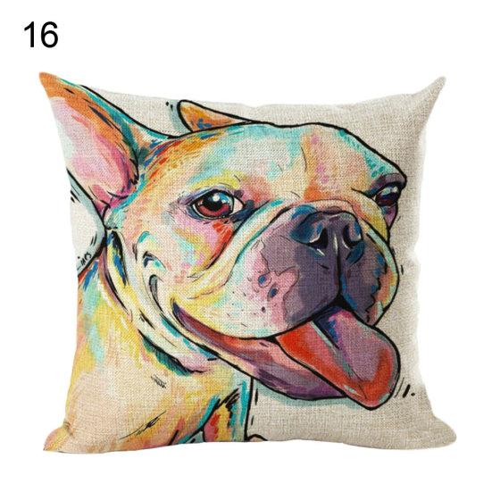 

45x45 см квадратный рисунок животных наволочка наволочка для подушки домашний декор дивана
