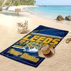 Asciugamano da Spiaggia Personalizzato Leeds Rhinos, Stampa il Tuo Nome Testo Asciugamano Leggero Assorbente per Nuoto Viaggio
