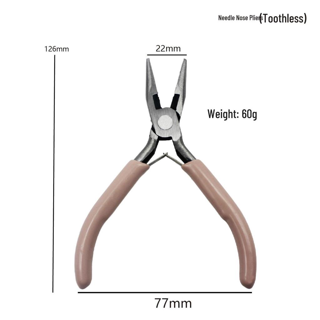 DIY Handgefertigt 5-Zoll Mini Multifunktionszange: Spitzzange, Rundzange, Seitenschneider für Schmuck.