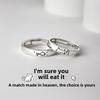 You Cat Fish Couple Ring Female Niche Style Design Ring Classy Sense Niche Style Design Ring