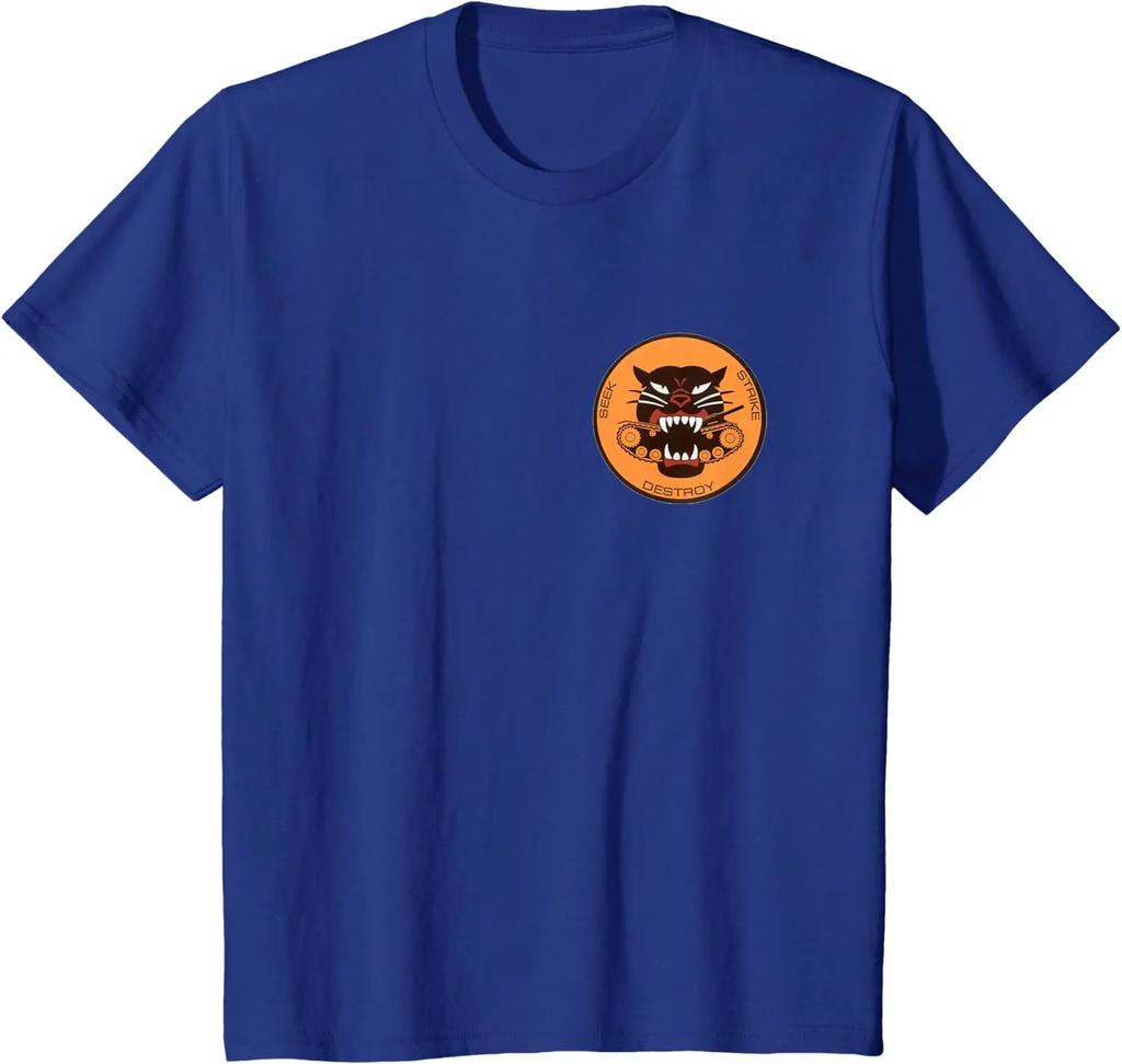 WW2 Tank Destroyer Division Panther Patch Army Military Men T-Shirt Short Sleeve Casual 100% Cotton O-Neck Summer TShirt