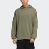 Adidas Originals Geprägtes Kleeblatt-Hoodie Herren Hoodies Militärgrün GT7300