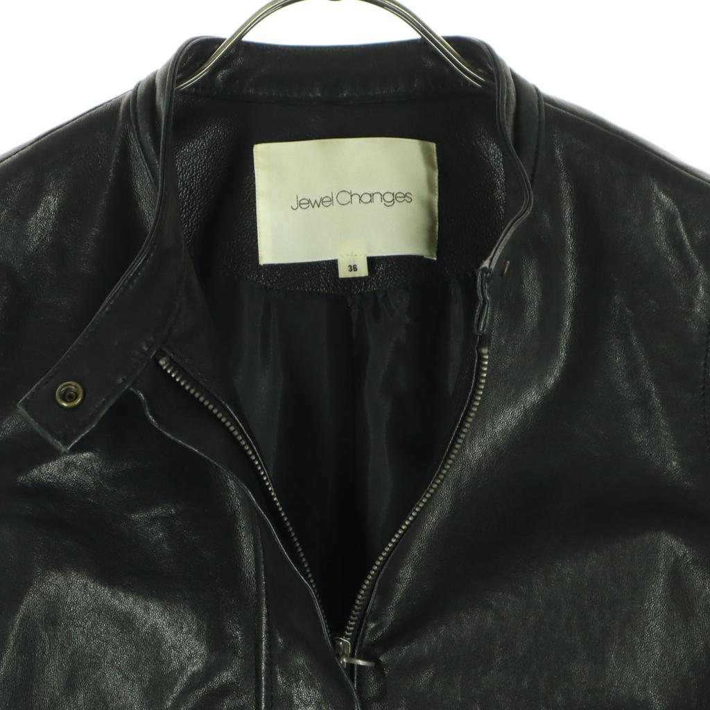 Jewel Changes Long sleeve leather Single riders jacket 36 Sheep leather Women Used