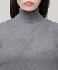 MUSINSA STANDARD WOMAN Women'S Ribbed Slim Turtleneck Knit [Medium Grey]