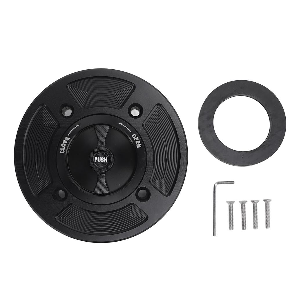 Motorcycle Fuel Tank Cap CNC Aluminium Alloy Gas Oil Tank Cover Replacement for Z400 Z650 Z900 1000 KLZ1000DKF ZX 6R