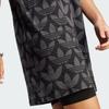 Adidas Originals Logo Print Casual Mid-Length Polo Dress Women Dresses Black II3183