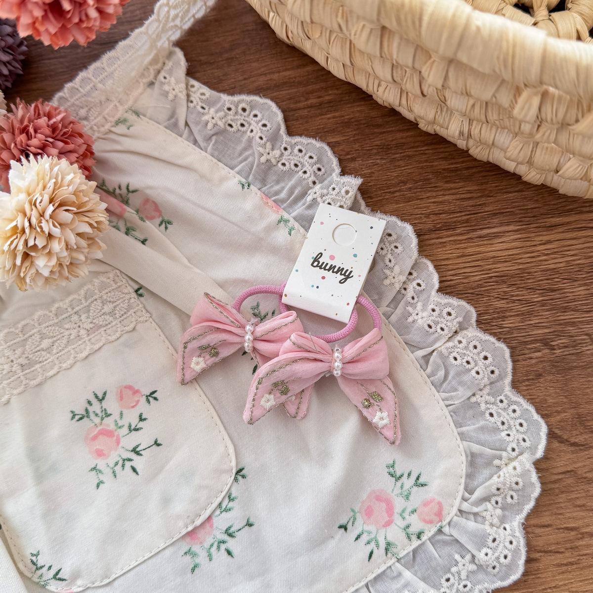 

2 шт./лот Детские заколки-бабочки для волос Ручная вышивка Милые заколки-невидимки для волос для маленьких девочек Аксессуары для волос Головные уборы