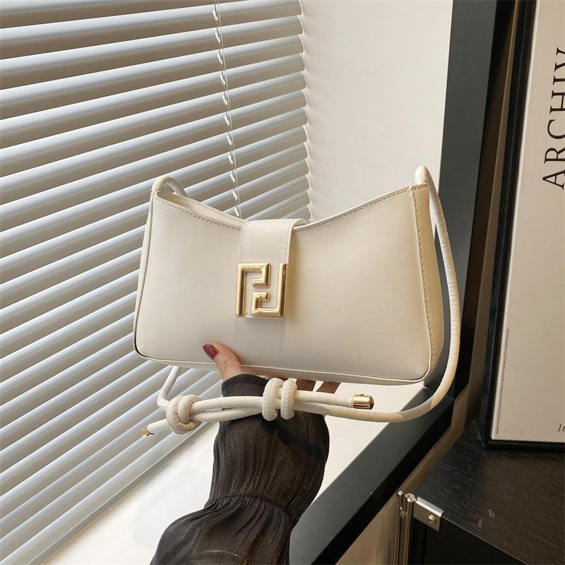 

Текстурная популярная сумка подмышку женская новая трендовая однотонная городская сумка-мессенджер на плечо для поездок на работу женская белый