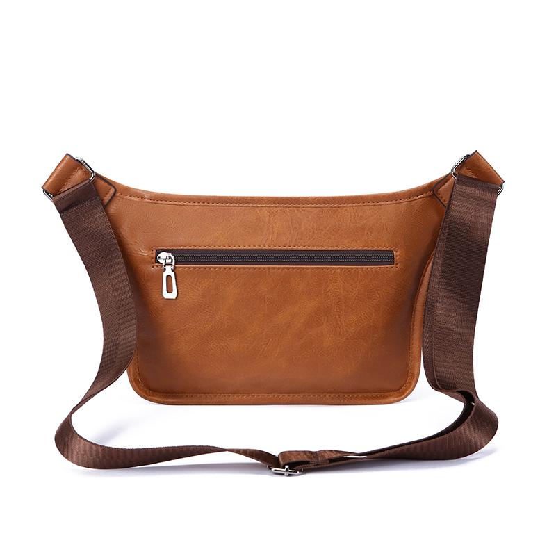 New Men's Vintage Chest Bag Waterproof Large Capacity Crossbody Single Shoulder Bags with Sport Small Messenger Bags