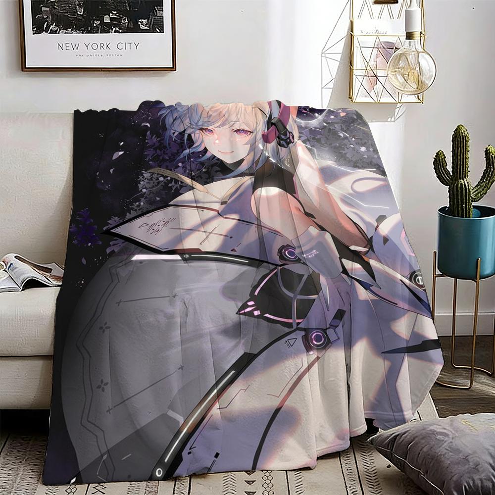 Punishing Gray Raven Throw Lightweight 240g Flannel Blanket Soft Skin-friendly for Summer Cooling 75X95CM