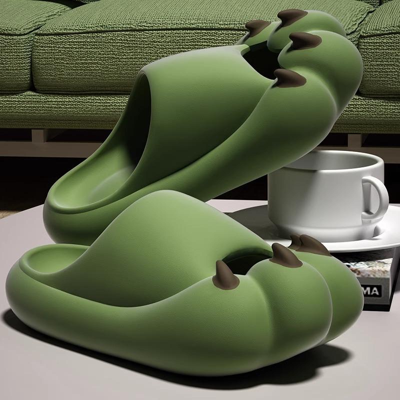 Fashion Cute Cat Claw Slippers Womens 2025 Summer New Thick-soled Funny Indoor Slippers Non-slip and Wear-Resistant Women's Sandals