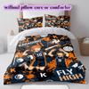 Haikyu Cool Printed Anime Duvet Cover Bedding Set 3 Piece Cartoon Quilt Cover Pillowcases Bedroom Decor Collection_LIAN
