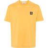 Logo Round Neck Short Sleeve T-Shirt Men Tops Yellow 811524113-V0034