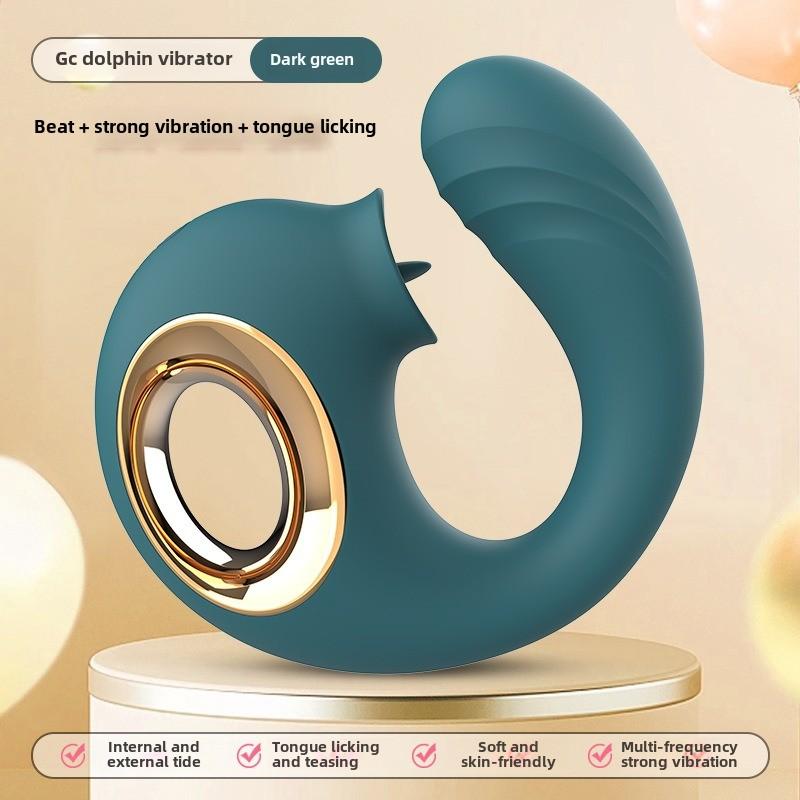 Dolphins Vibrator Female Tongue Licking Sucking G-spot Seconds Tide Massage Masturbator Adult Sex Products