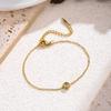 Stylish Diamond Stainless Steel Bracelet for Women - Lightweight & Versatile Design