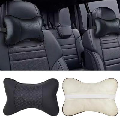 Poggiatesta Sedile Auto Suede Cuscino Colonna Cervicale Quattro Cuscinetti Lombari per Sedile Stagioni Accessori Poggiatesta Occipitale Punzonato Cuscino per il Collo R9G4